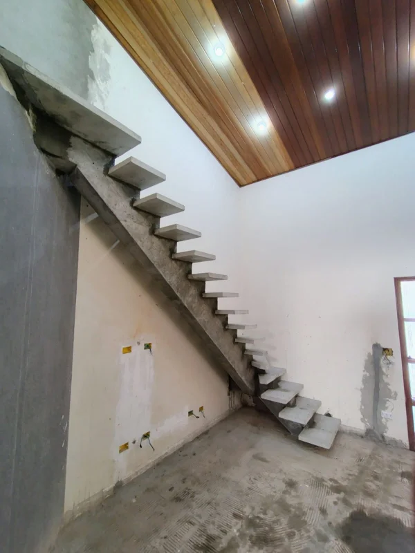 Fábrica de escadas pré moldadas viga central cascata